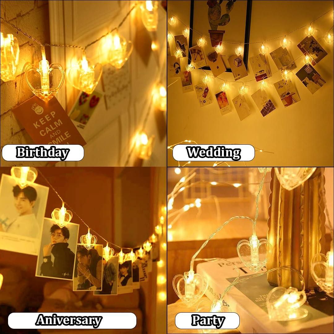 Heart Shaped LED Lights – Romantic Glow for Every Space