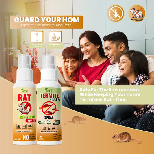 Rat Repellent Spray – Keep Rodents Away Naturally! (Pack of 3)