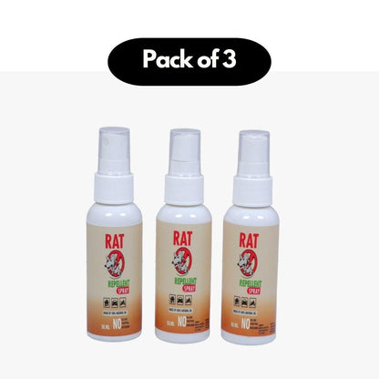 Rat Repellent Spray – Keep Rodents Away Naturally! (Pack of 3)