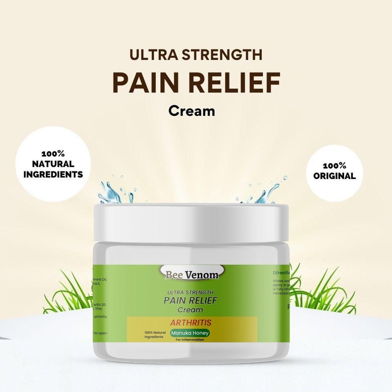 Ultra Strength Bee Venom Pain Relief Cream – Fast & Natural