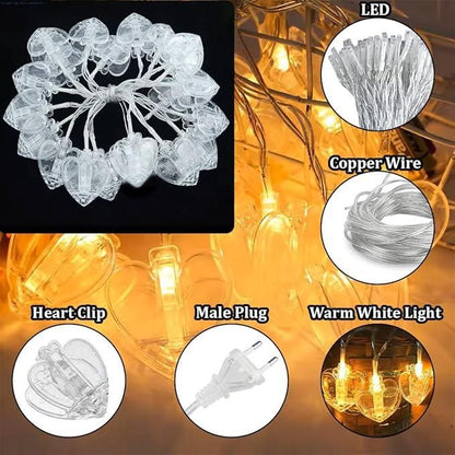 Heart Shaped LED Lights – Romantic Glow for Every Space