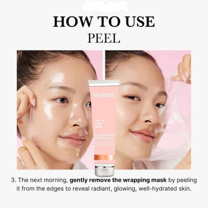 Collagen Night Wrapping Peel Off Mask – Wake Up to Glowing Skin (Pack of 2)