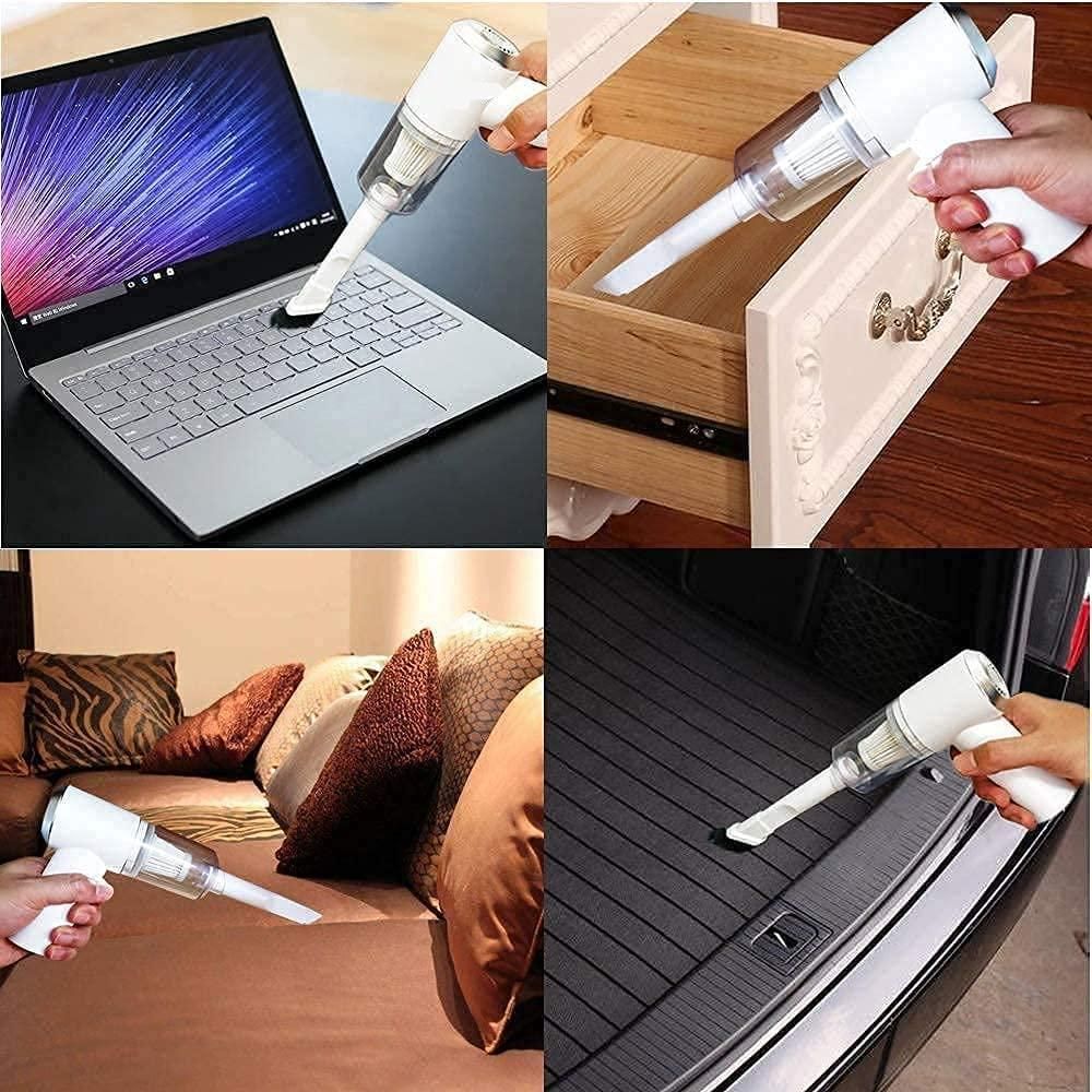 Portable Air Duster & Wireless Vacuum – 2-in-1 Powerful Cleaning