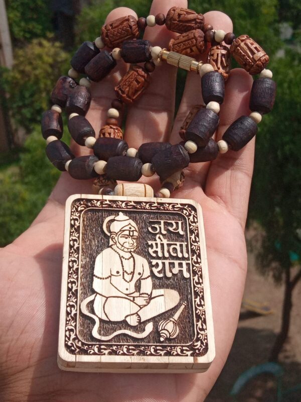 Tulsi Mala with Hanuman Ji Locket – Divine Energy & Protection