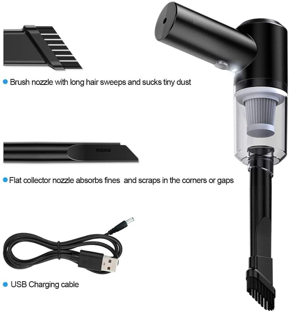 Portable Air Duster & Wireless Vacuum – 2-in-1 Powerful Cleaning