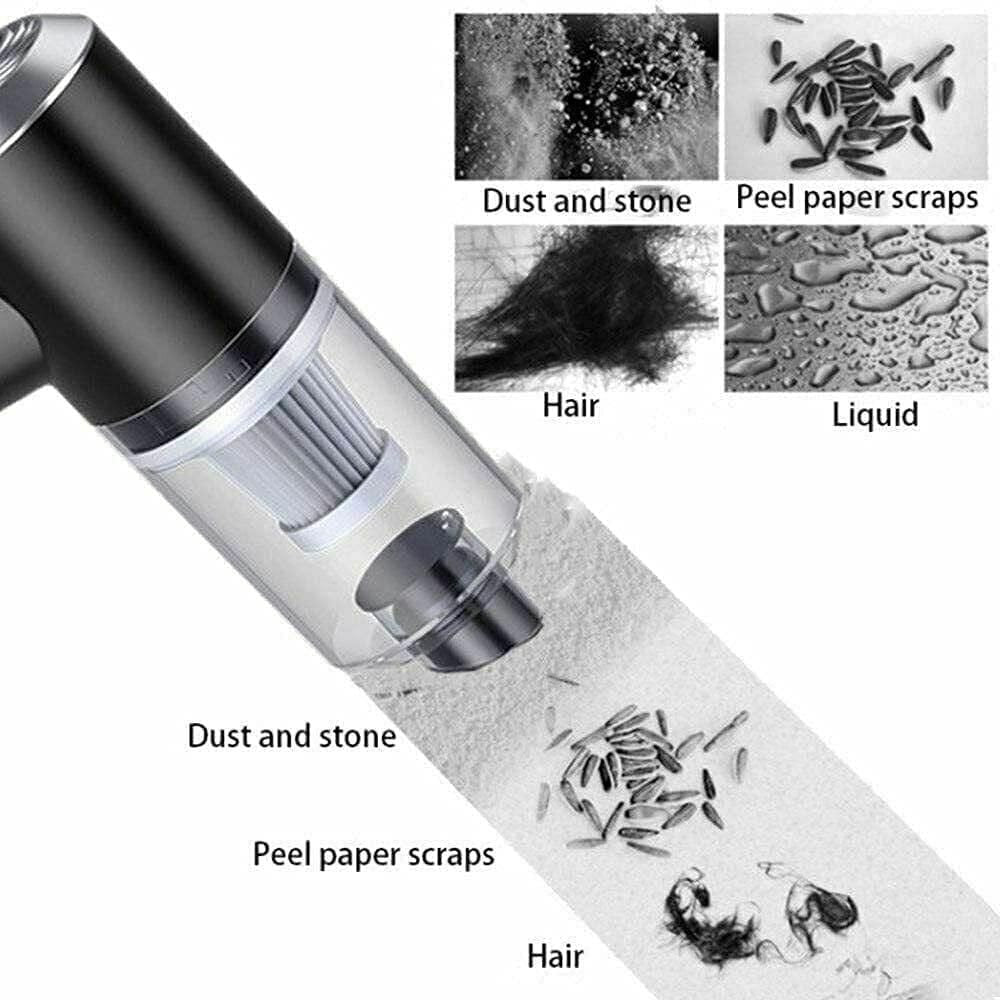 Portable Air Duster & Wireless Vacuum – 2-in-1 Powerful Cleaning