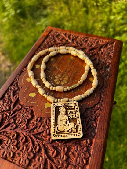 Tulsi Mala with Hanuman Ji Locket – Divine Energy & Protection