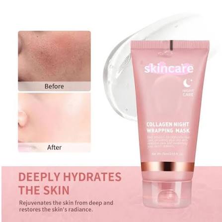 Collagen Night Wrapping Peel Off Mask – Wake Up to Glowing Skin (Pack of 2)