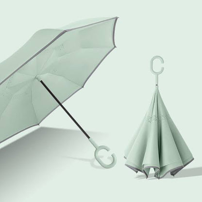 Double Layer Inverted Reversible Umbrella (Multicolor)